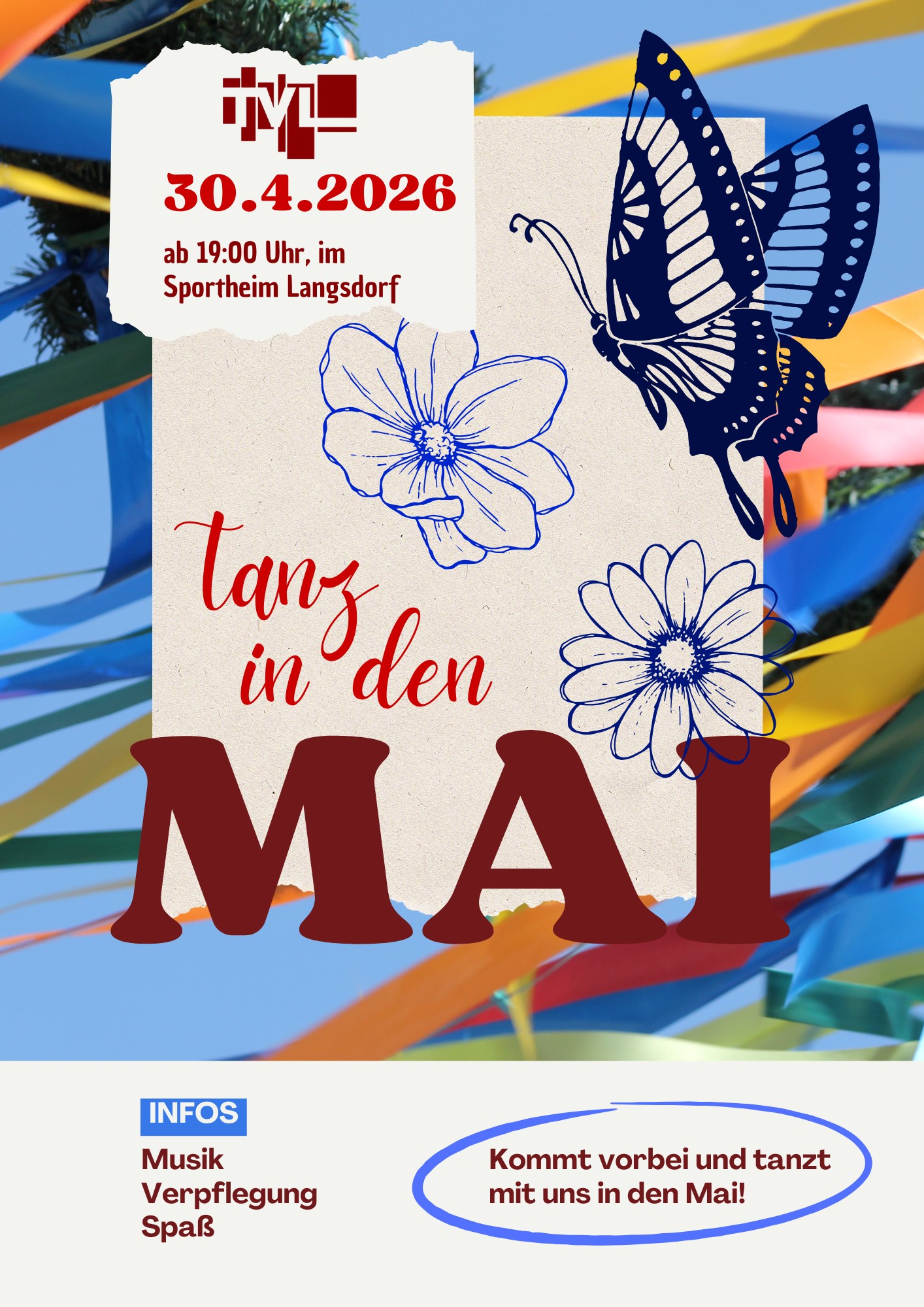 2026 Flyer Tanz in den Mai